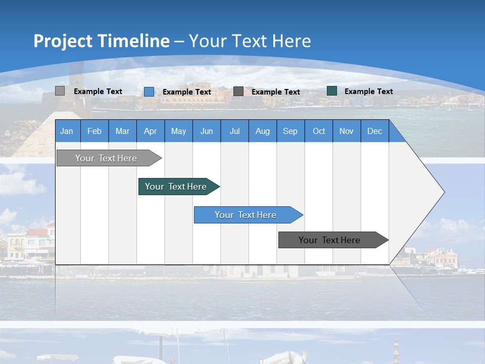 Travel Blue Bay PowerPoint Template