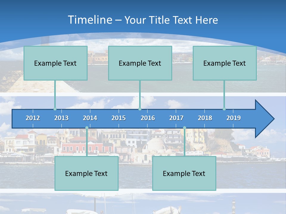 Travel Blue Bay PowerPoint Template