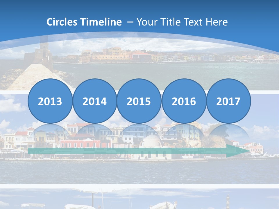 Travel Blue Bay PowerPoint Template