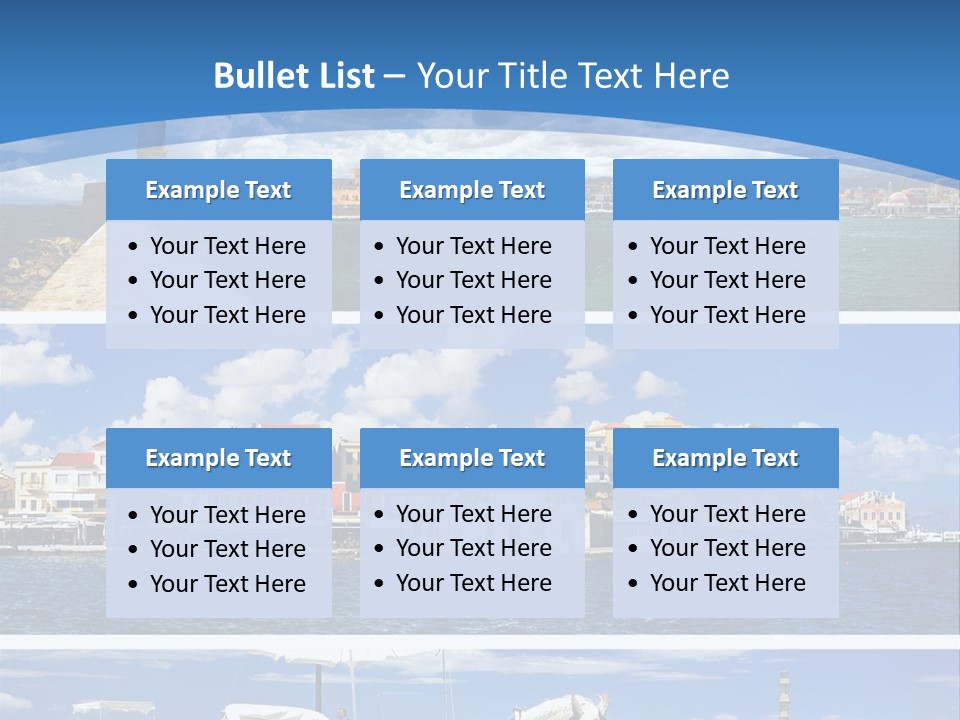 Travel Blue Bay PowerPoint Template