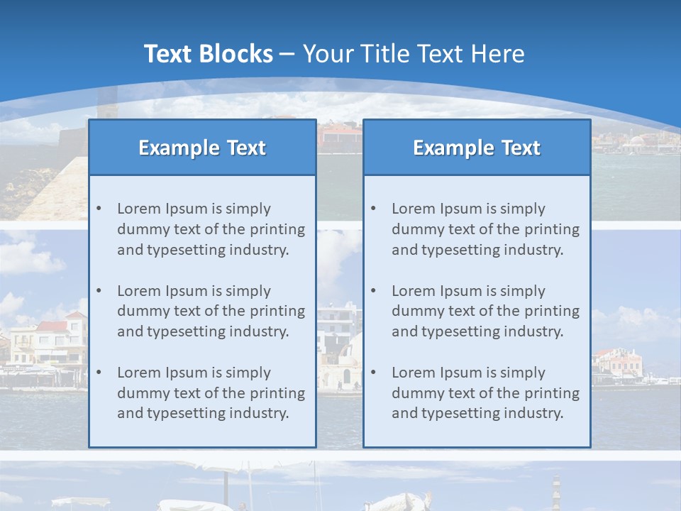 Travel Blue Bay PowerPoint Template