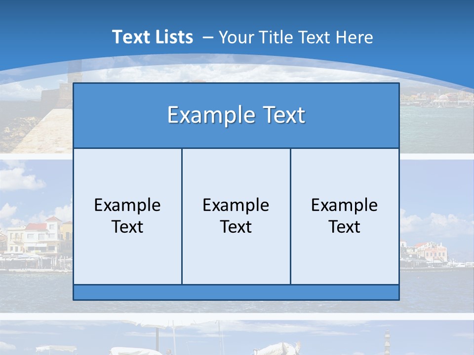Travel Blue Bay PowerPoint Template