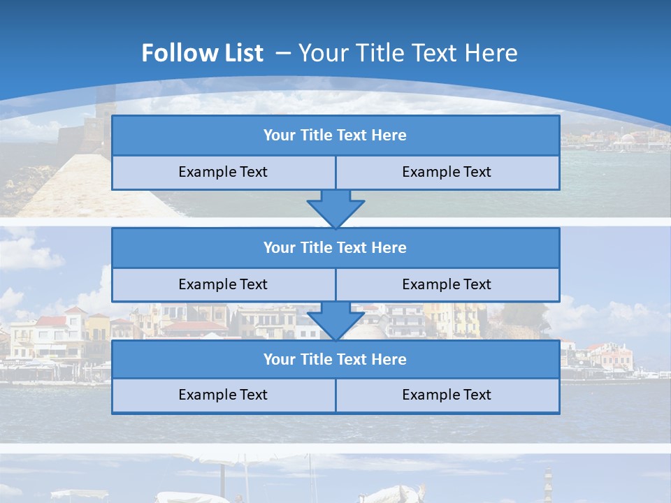 Travel Blue Bay PowerPoint Template