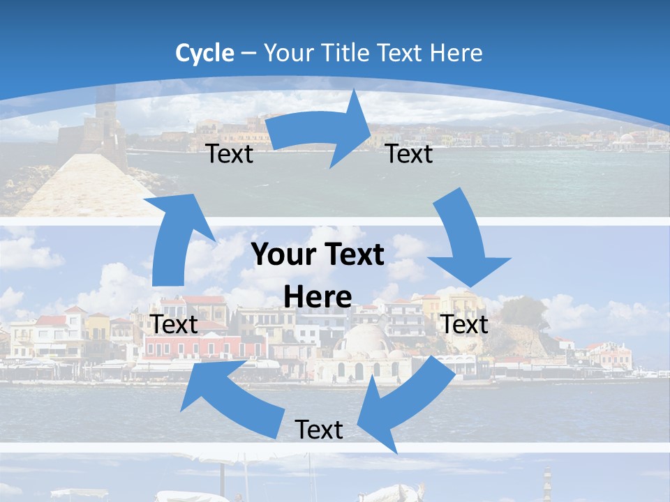 Travel Blue Bay PowerPoint Template