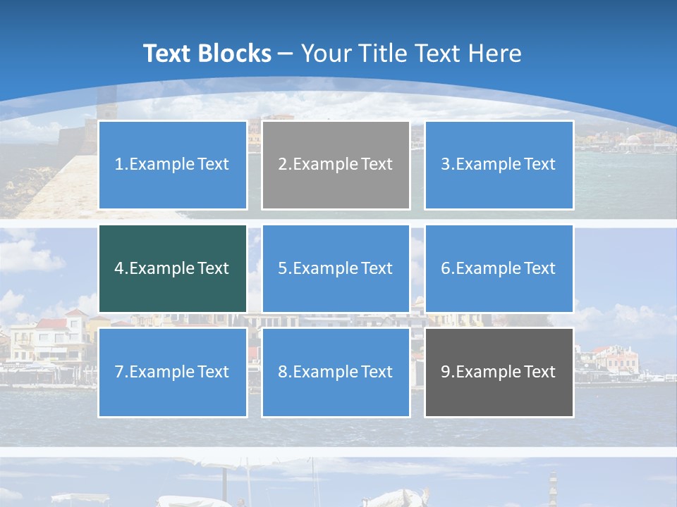 Travel Blue Bay PowerPoint Template