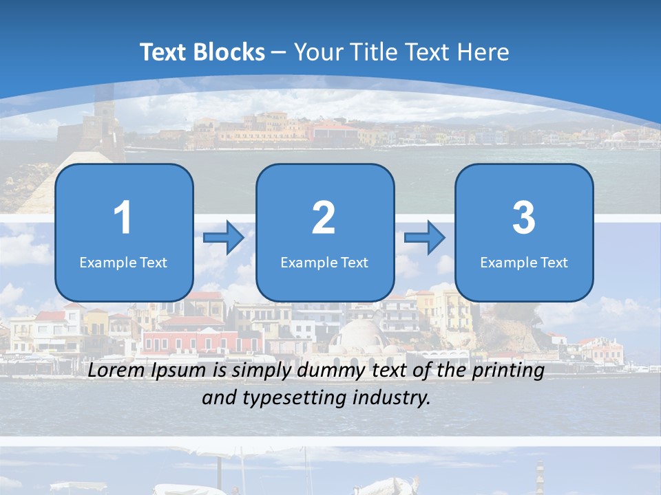 Travel Blue Bay PowerPoint Template