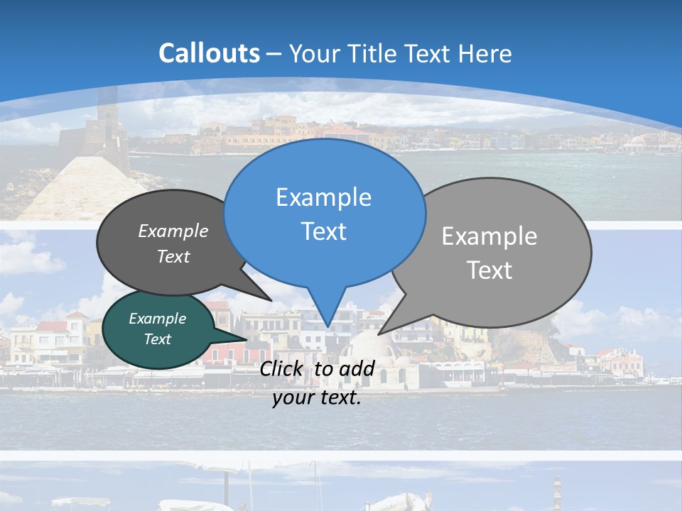 Travel Blue Bay PowerPoint Template