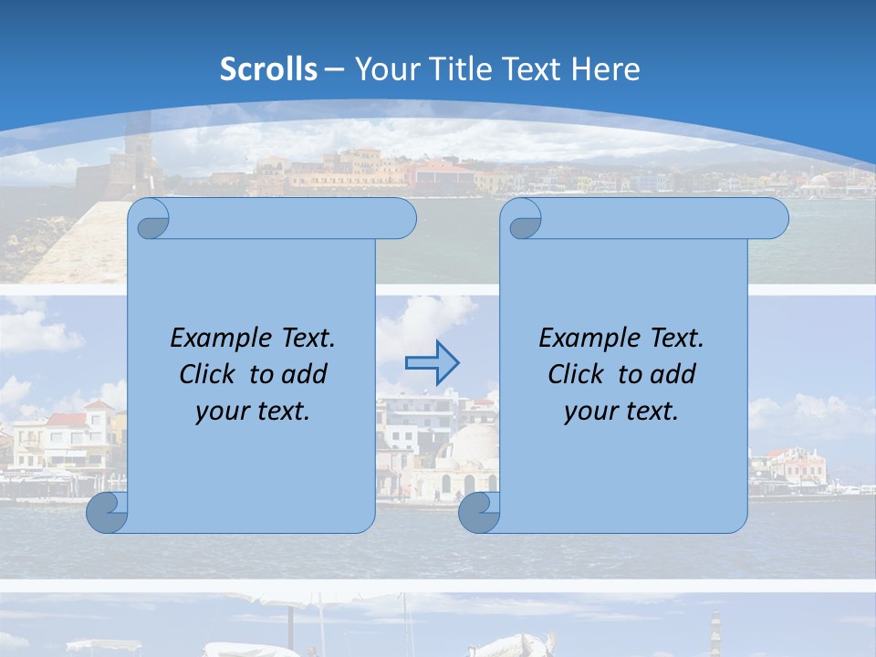 Travel Blue Bay PowerPoint Template