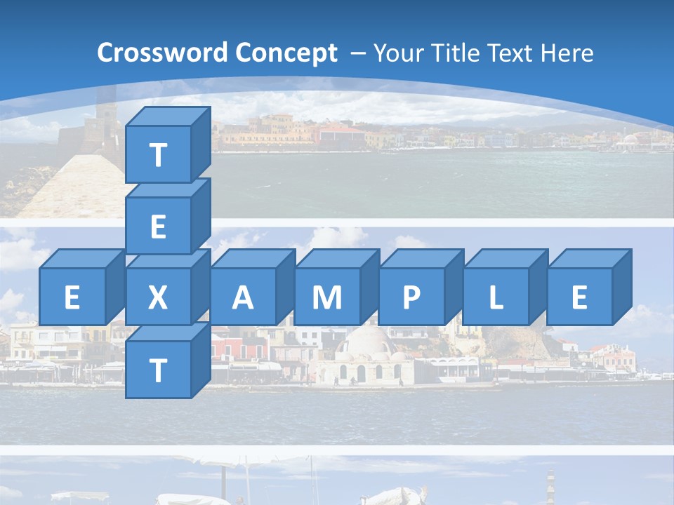 Travel Blue Bay PowerPoint Template
