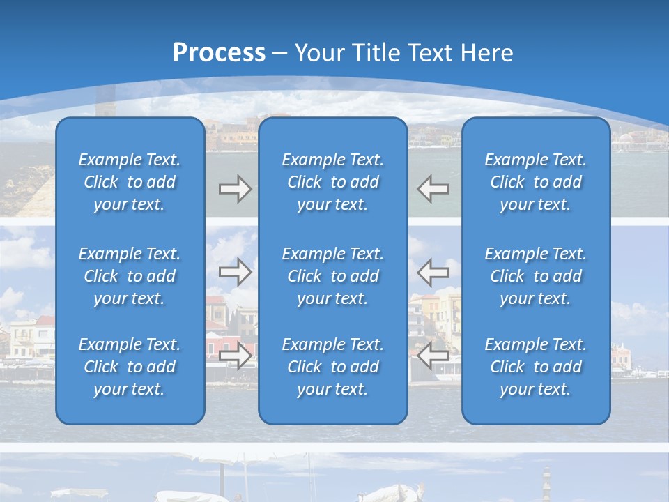 Travel Blue Bay PowerPoint Template