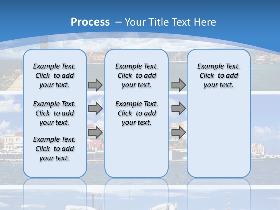 Travel Blue Bay PowerPoint Template