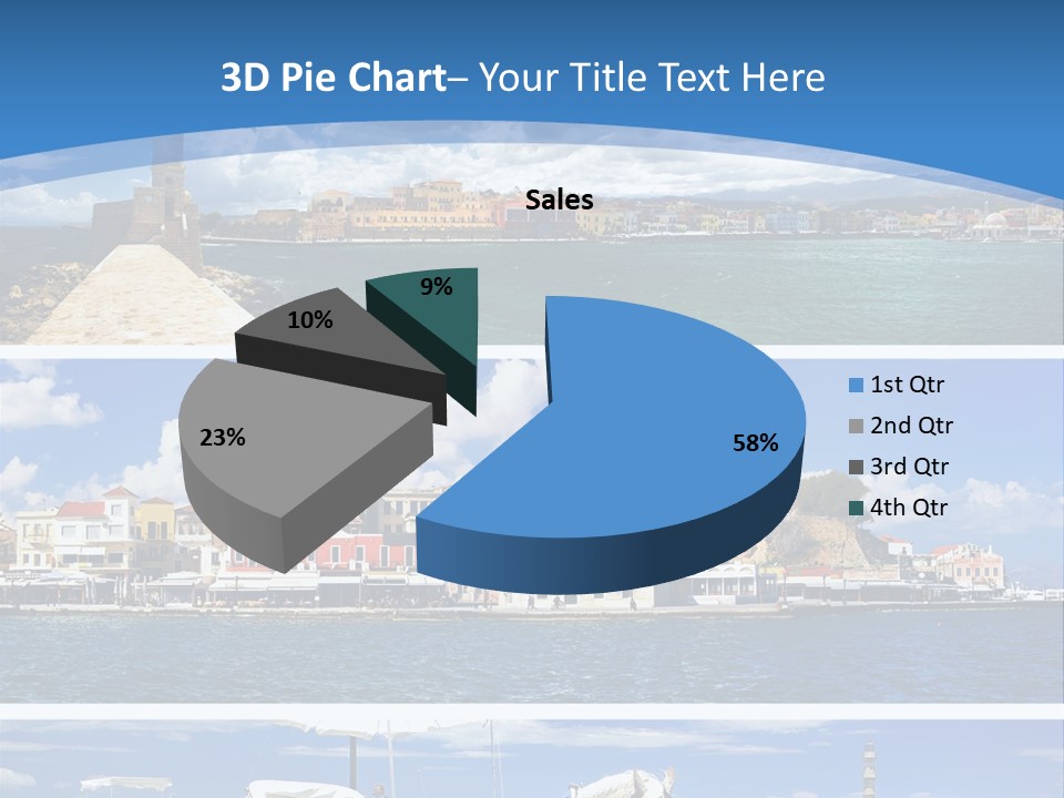 Travel Blue Bay PowerPoint Template