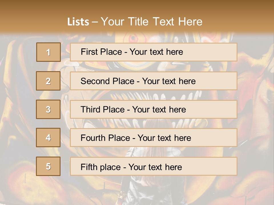 Art Female Painting PowerPoint Template