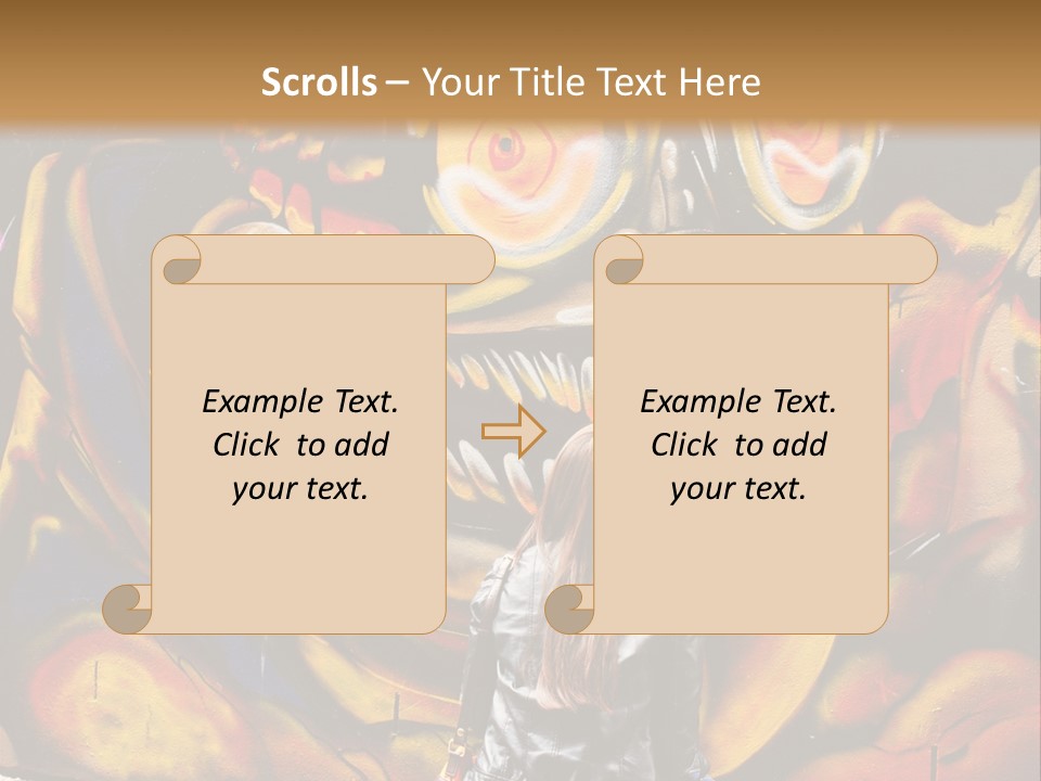 Art Female Painting PowerPoint Template