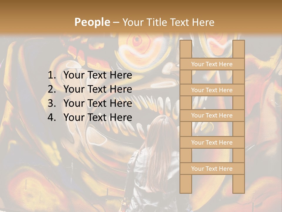 Art Female Painting PowerPoint Template