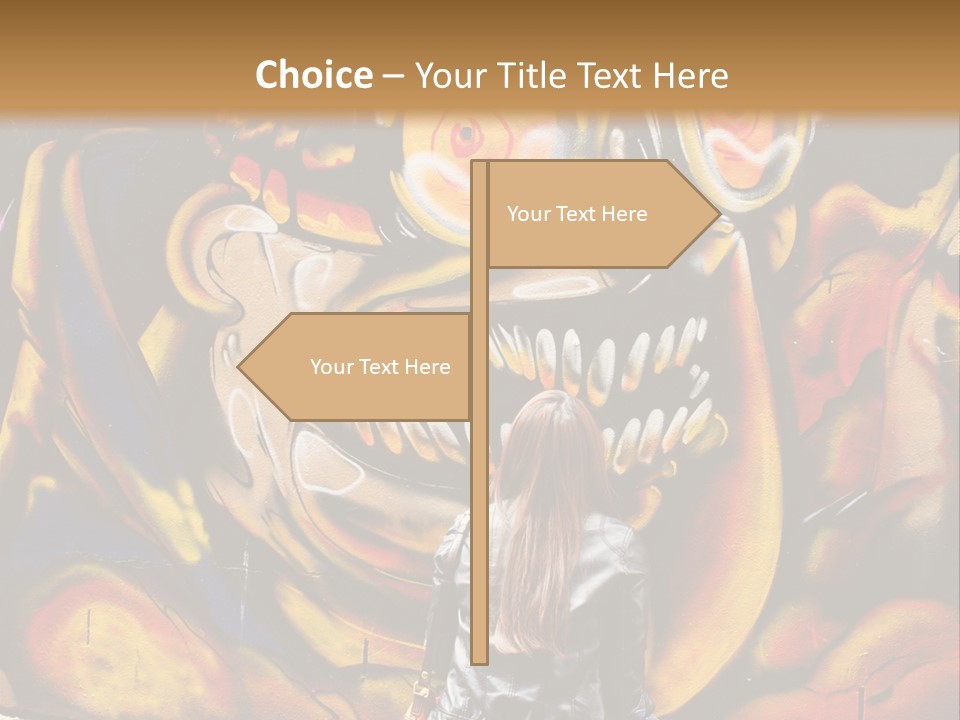 Art Female Painting PowerPoint Template