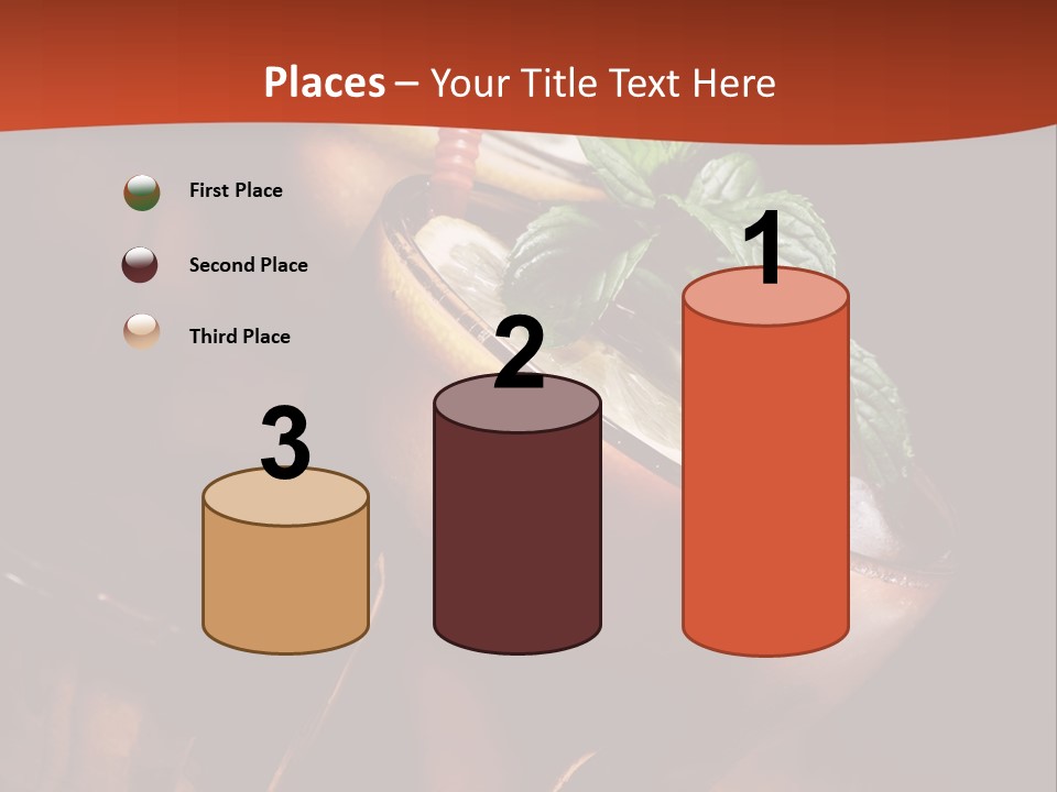 Brandy Table Food PowerPoint Template