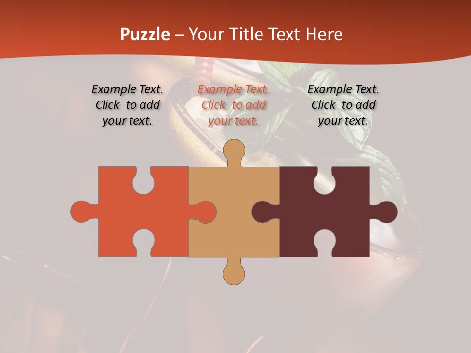 Brandy Table Food PowerPoint Template