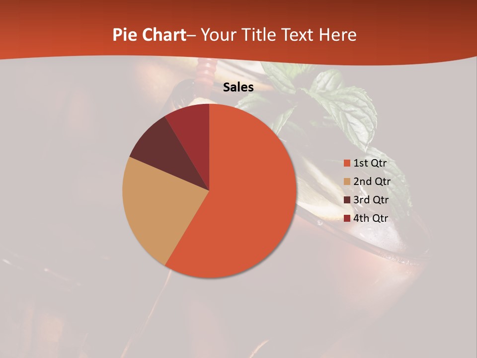 Brandy Table Food PowerPoint Template