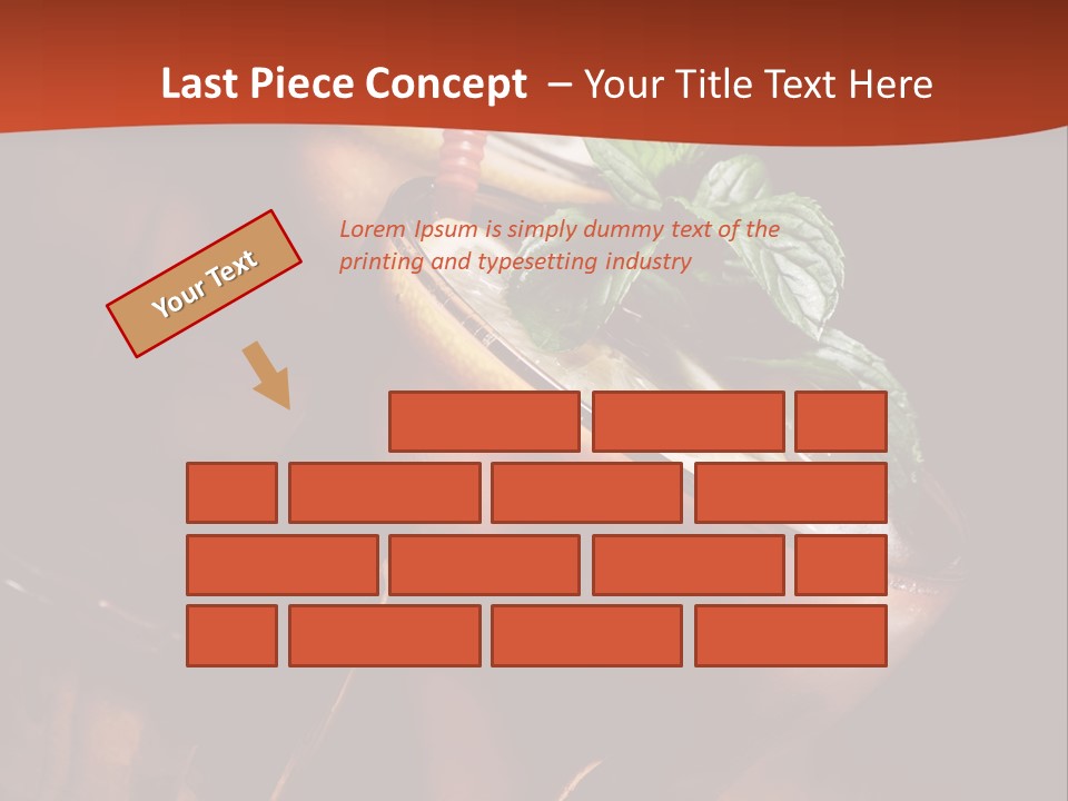 Brandy Table Food PowerPoint Template