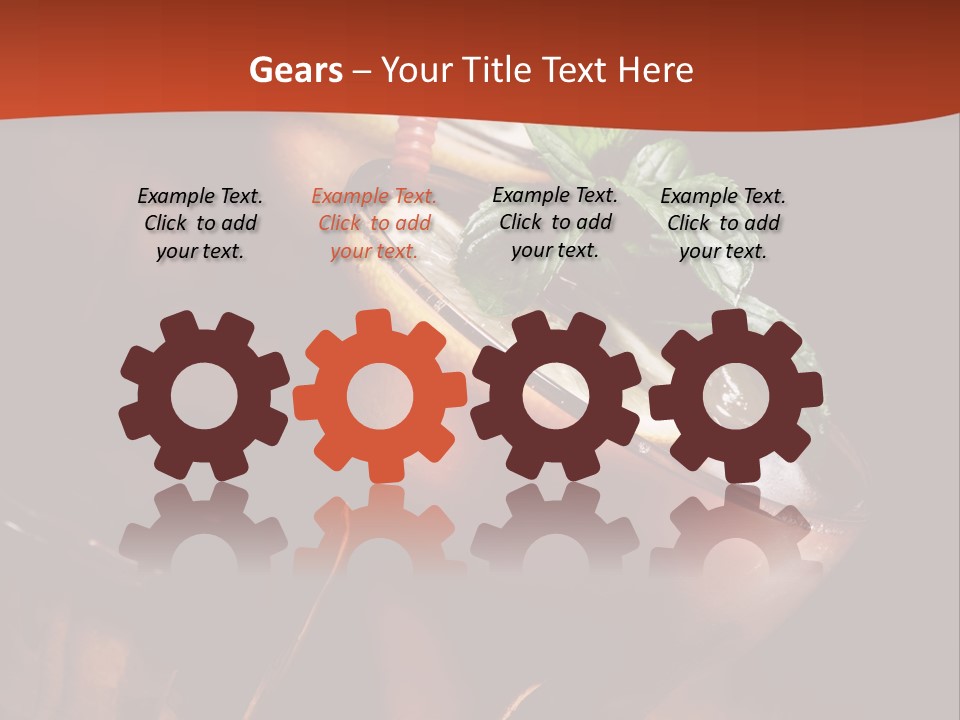 Brandy Table Food PowerPoint Template