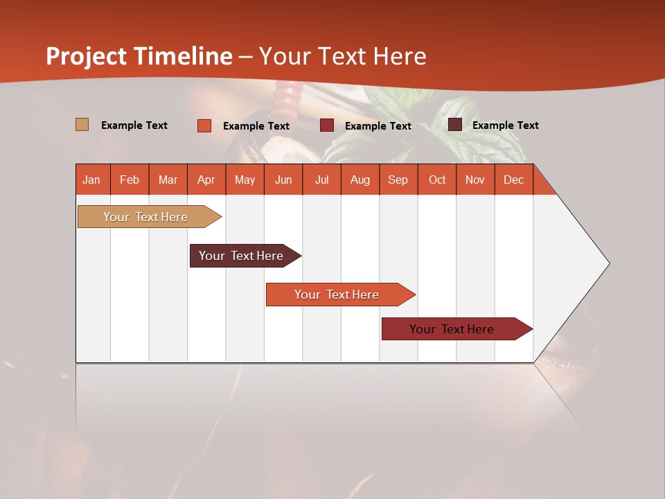 Brandy Table Food PowerPoint Template
