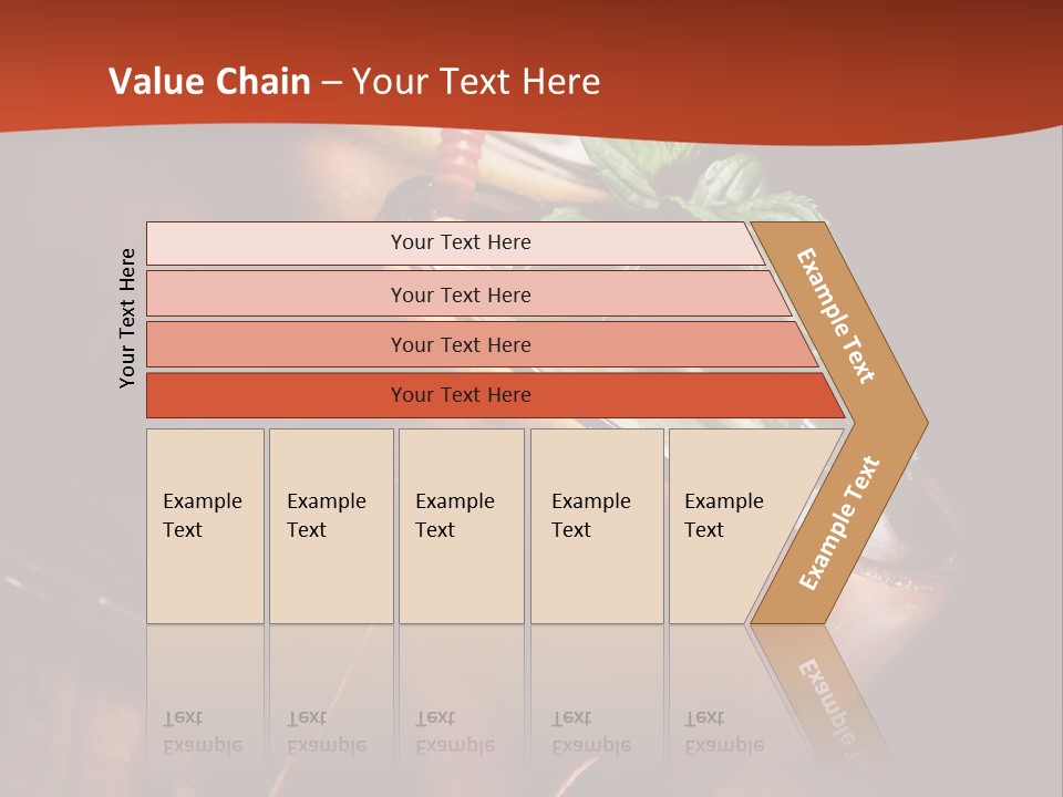 Brandy Table Food PowerPoint Template