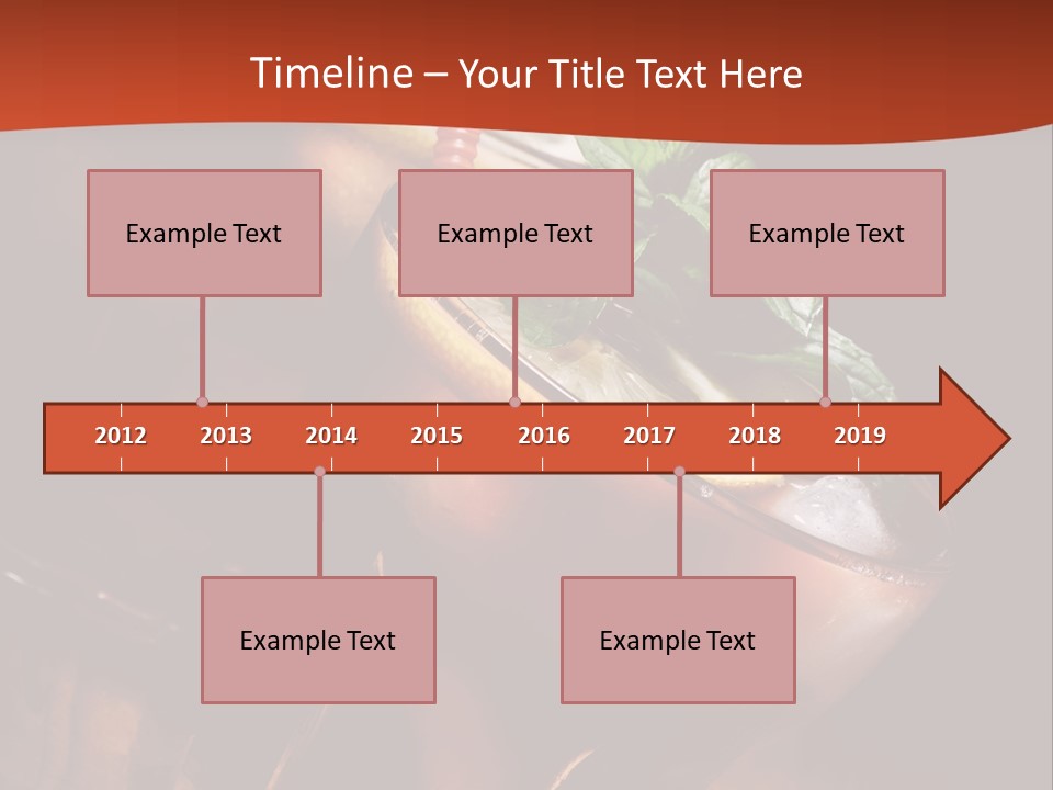 Brandy Table Food PowerPoint Template