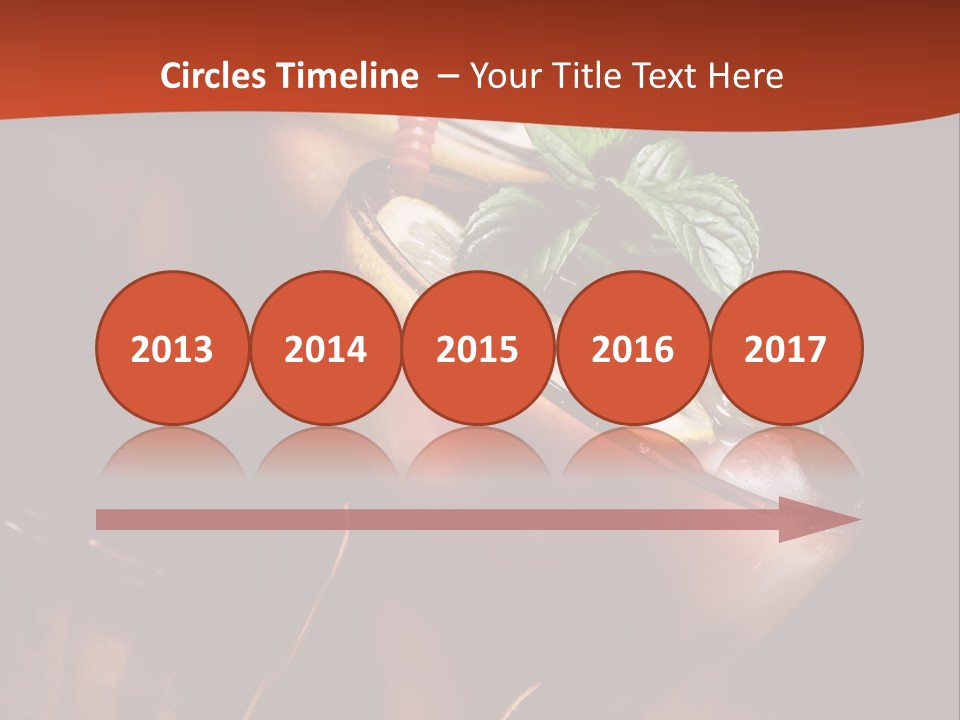 Brandy Table Food PowerPoint Template