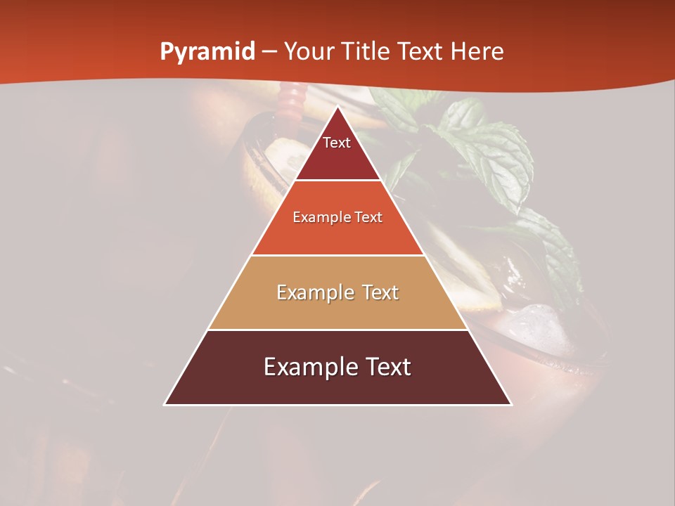 Brandy Table Food PowerPoint Template