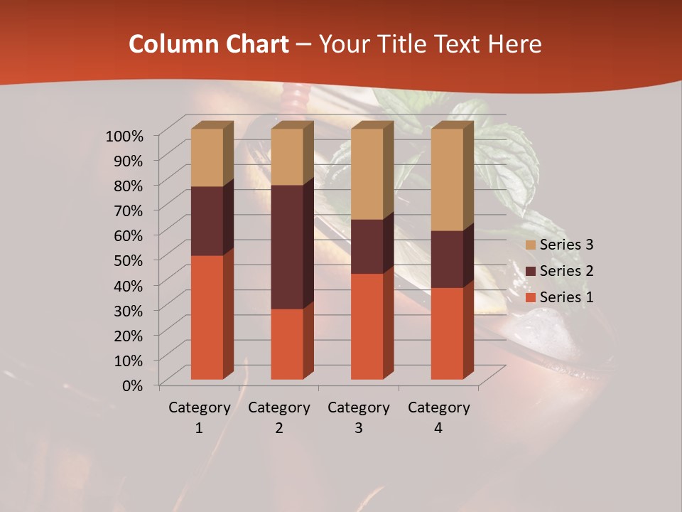 Brandy Table Food PowerPoint Template