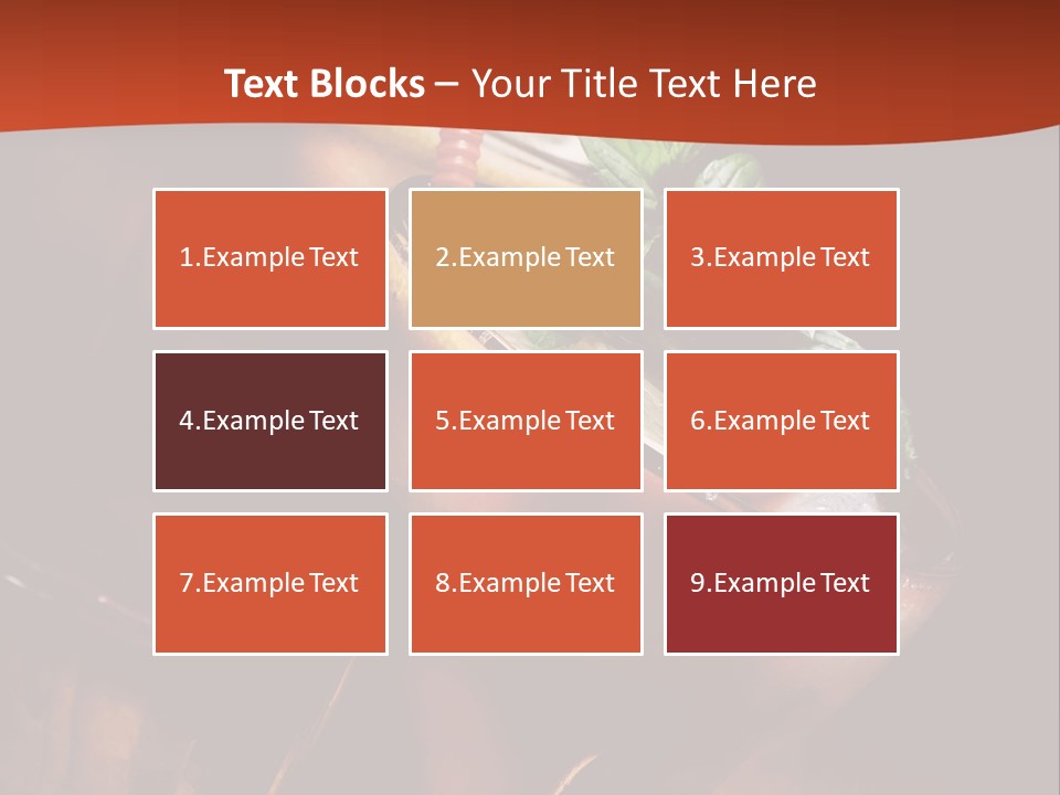 Brandy Table Food PowerPoint Template