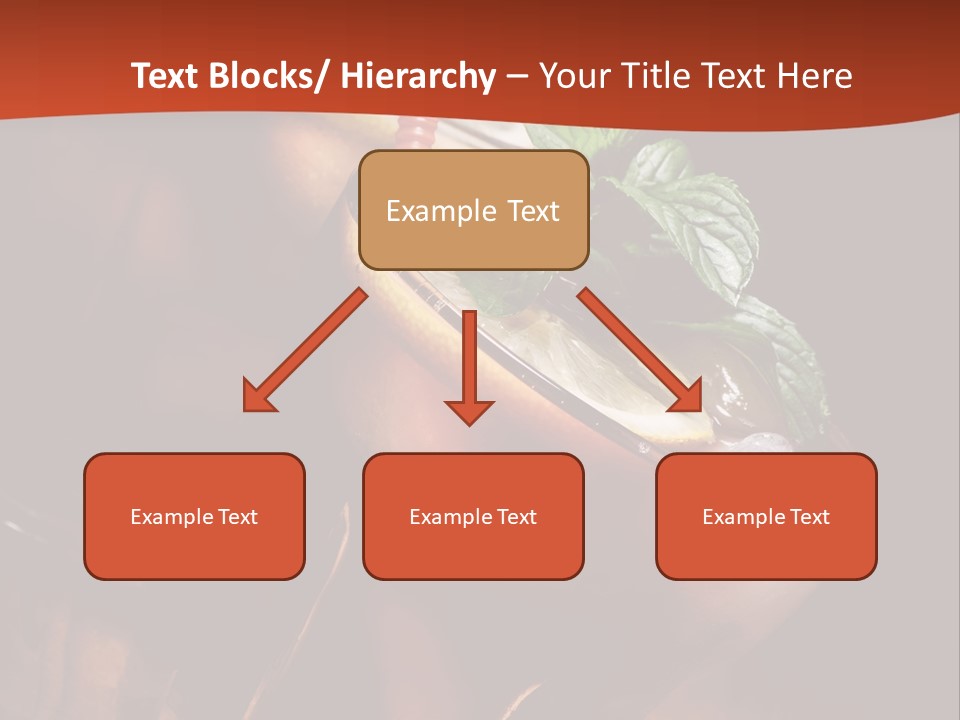 Brandy Table Food PowerPoint Template