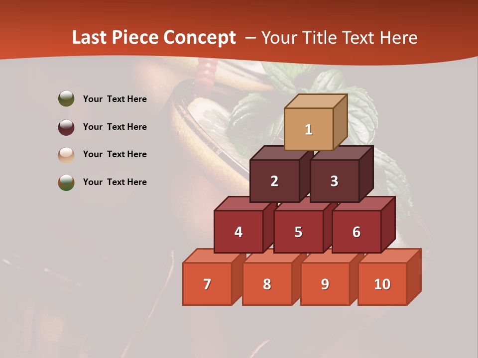 Brandy Table Food PowerPoint Template