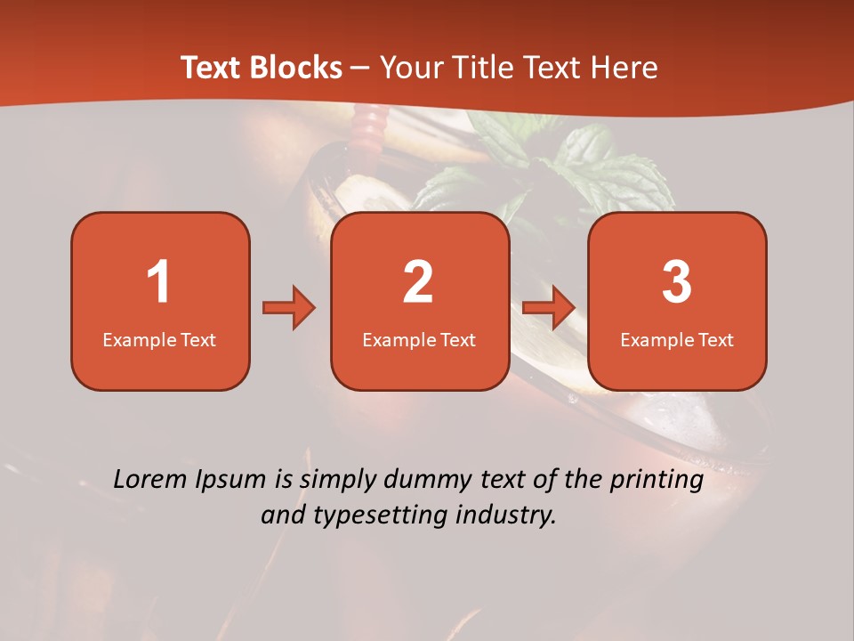 Brandy Table Food PowerPoint Template