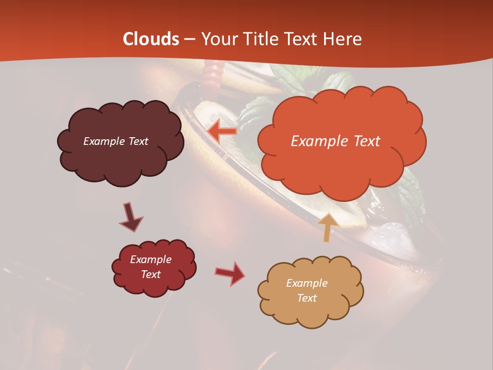 Brandy Table Food PowerPoint Template