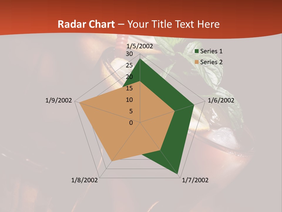 Brandy Table Food PowerPoint Template