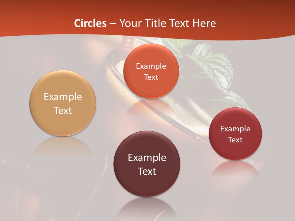 Brandy Table Food PowerPoint Template