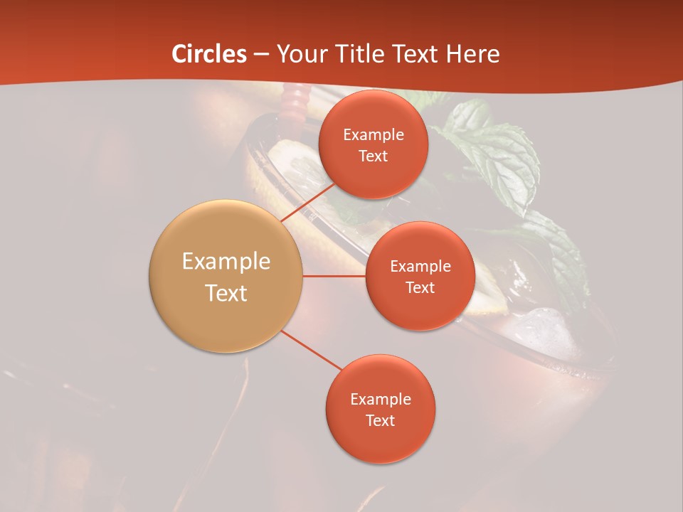 Brandy Table Food PowerPoint Template