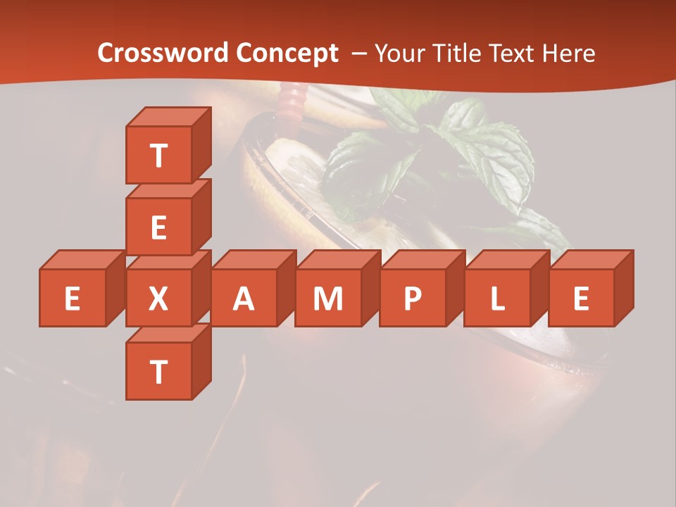 Brandy Table Food PowerPoint Template