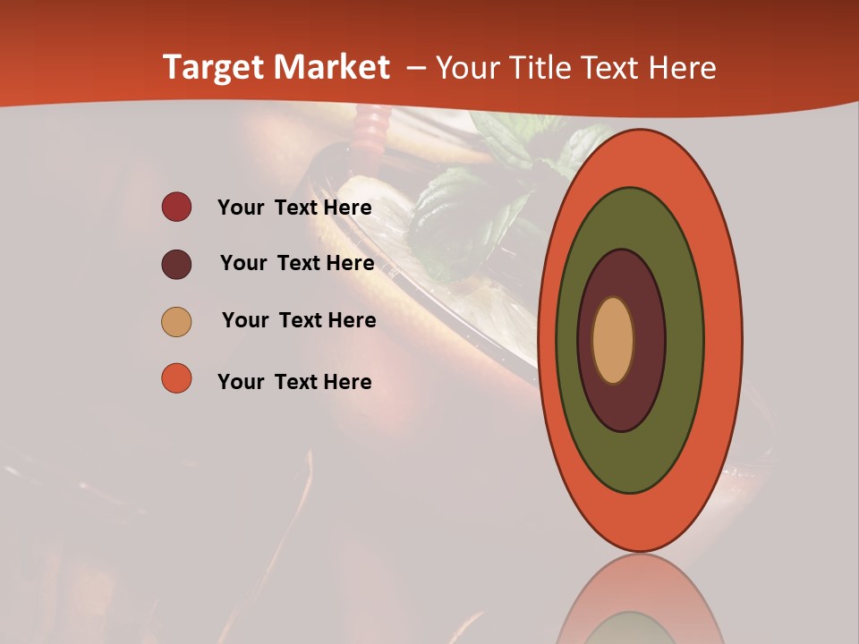 Brandy Table Food PowerPoint Template