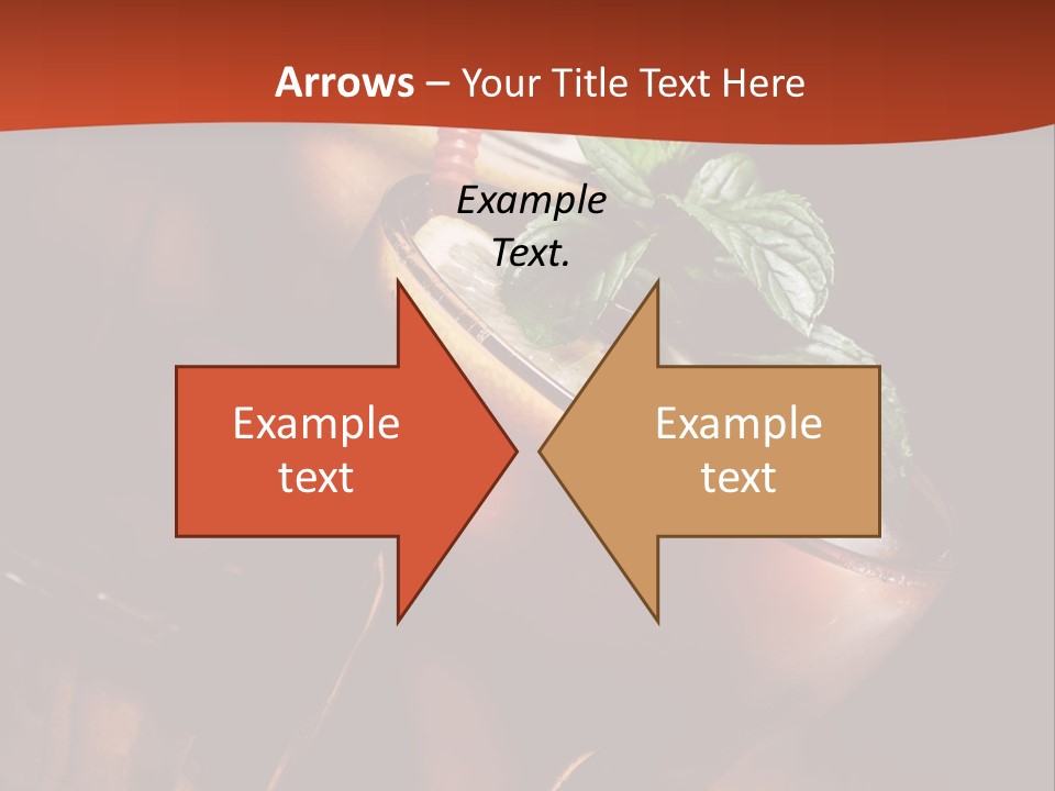 Brandy Table Food PowerPoint Template