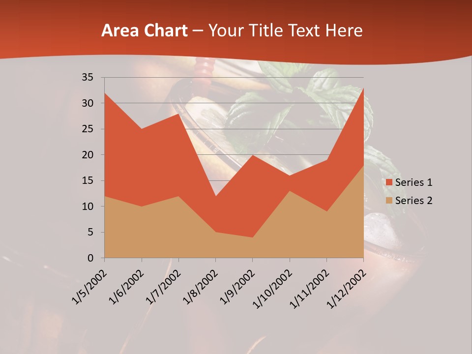 Brandy Table Food PowerPoint Template