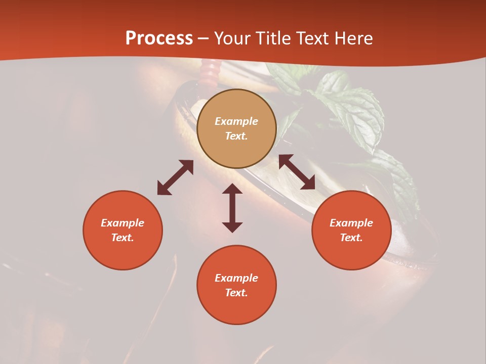 Brandy Table Food PowerPoint Template