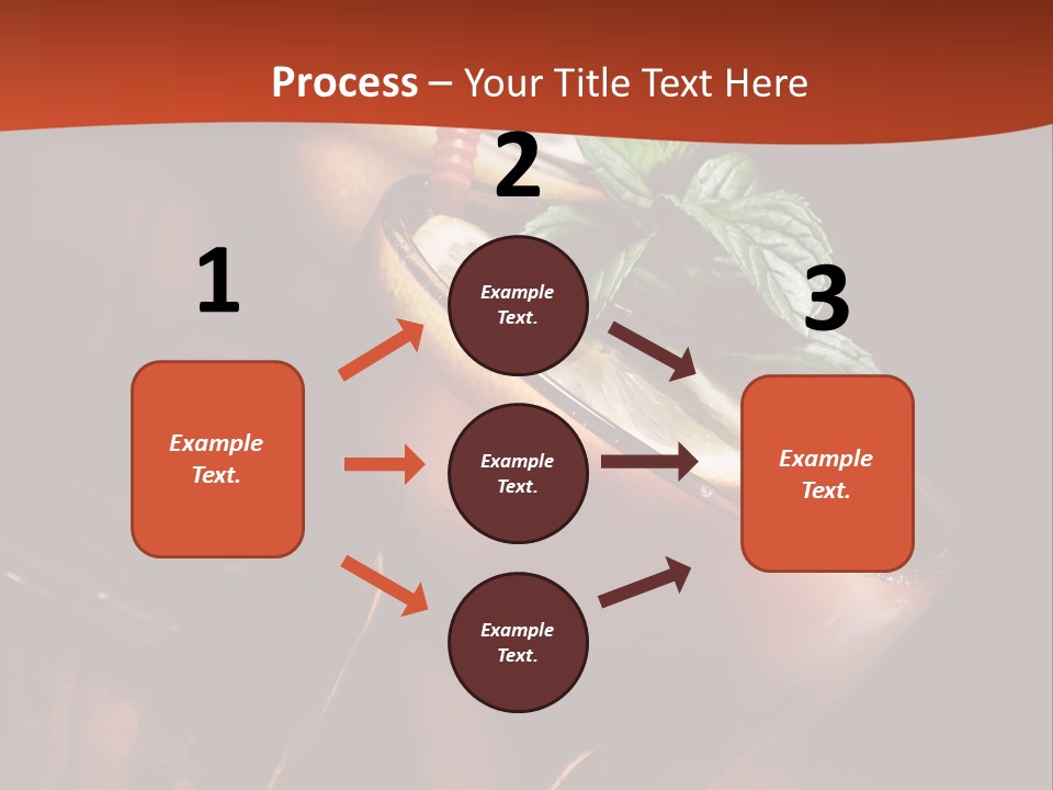 Brandy Table Food PowerPoint Template