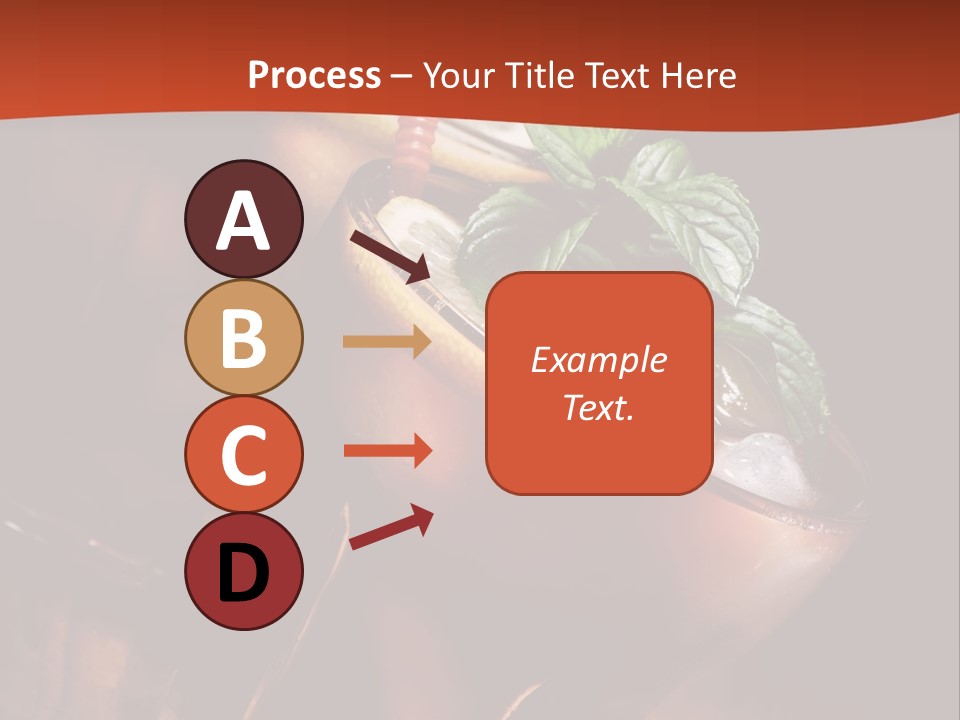 Brandy Table Food PowerPoint Template
