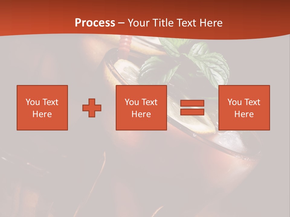 Brandy Table Food PowerPoint Template