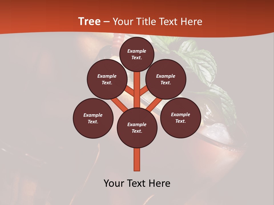 Brandy Table Food PowerPoint Template