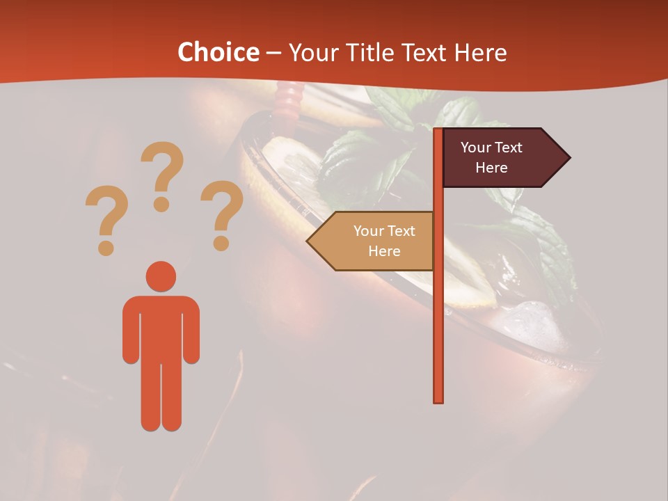 Brandy Table Food PowerPoint Template