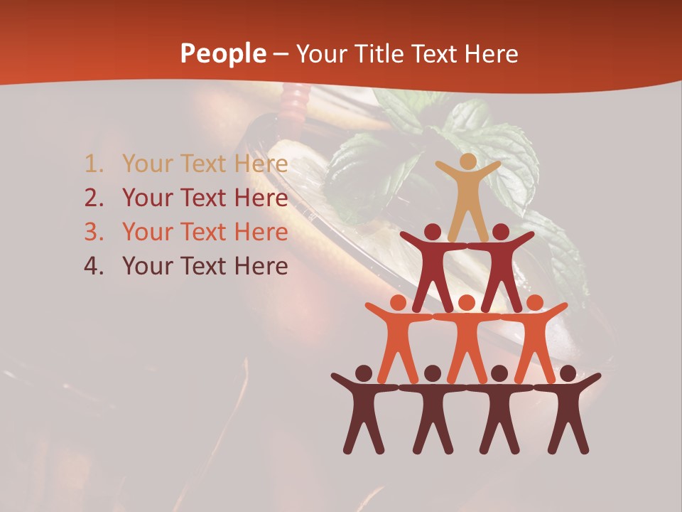 Brandy Table Food PowerPoint Template